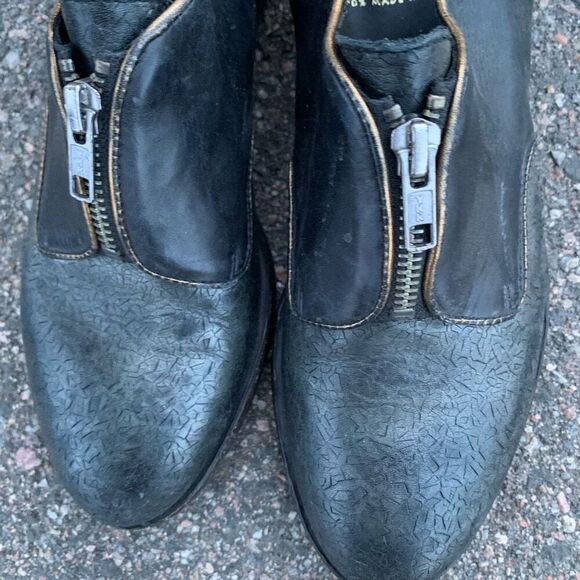 LA BOTTEGA voters genuine leather loafers ankle boots womens 7.5 true to size - Picture 3 of 7